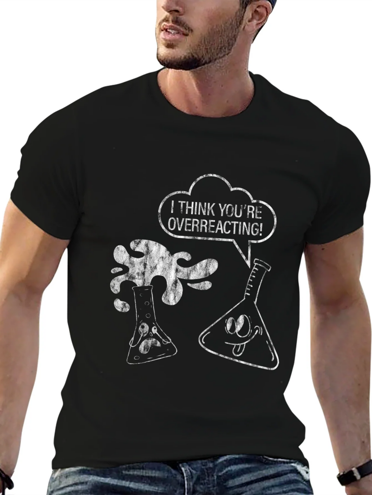 Overreacting Science Pun T-Shirt product image 6
