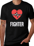 Fighter Heartbeat Graphic T-Shirt product image 1