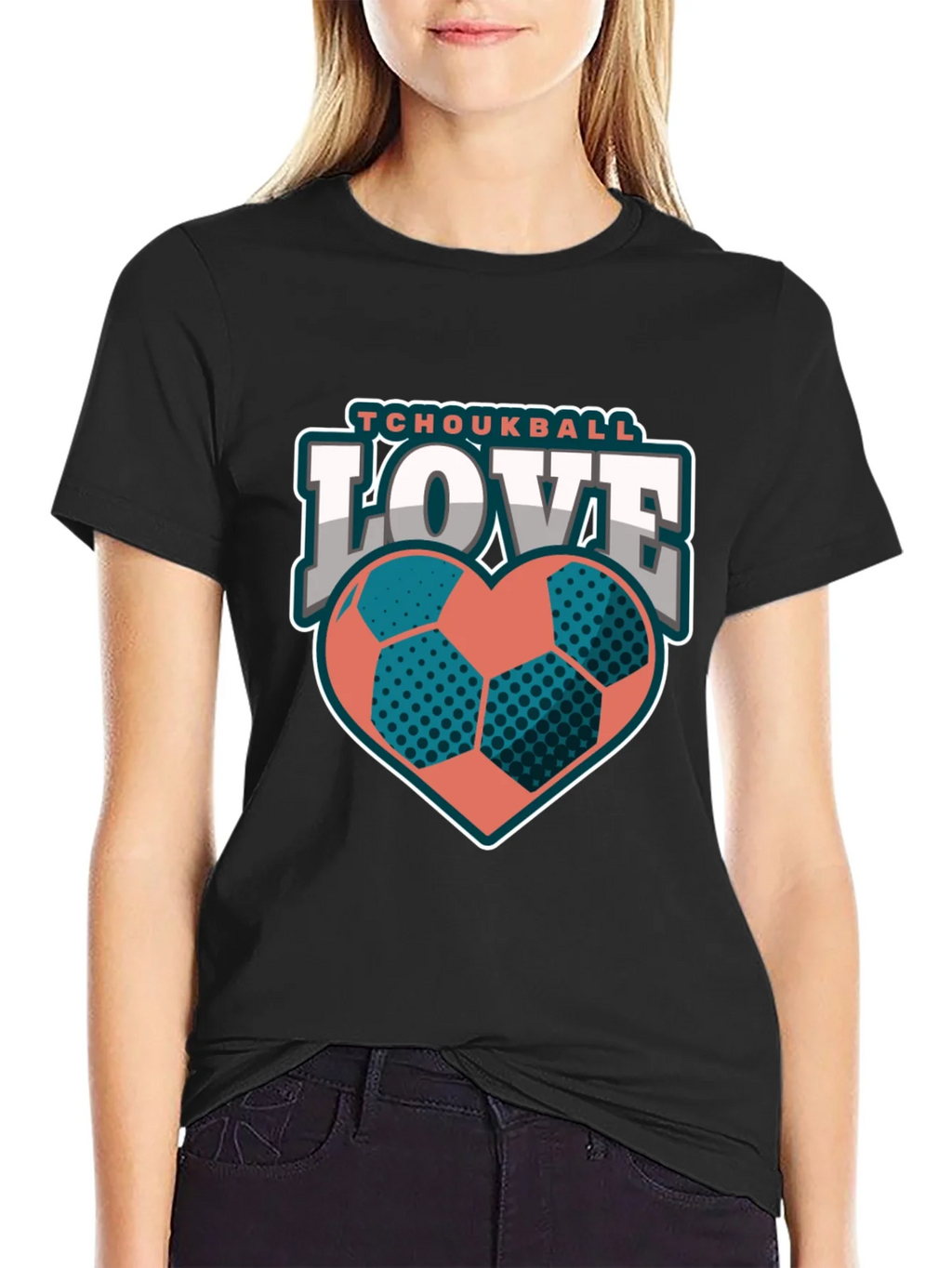 Tchoukball Love Heart Graphic T-Shirt product image 2