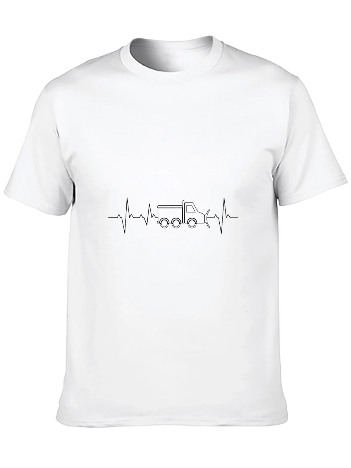 Truck Heartbeat T-Shirt - Black product image 9