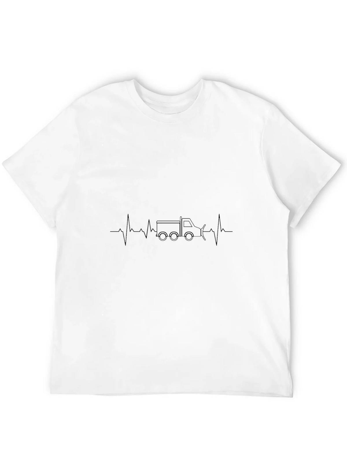 Truck Heartbeat T-Shirt - Black product image 11
