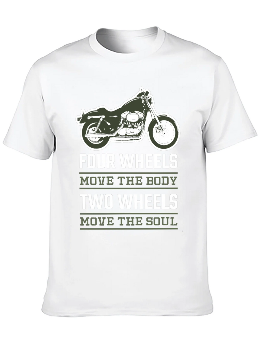 Motorcycle T-Shirt - Four Wheels Move The Body product image 9