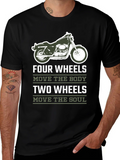 Motorcycle T-Shirt - Four Wheels Move The Body product image 1