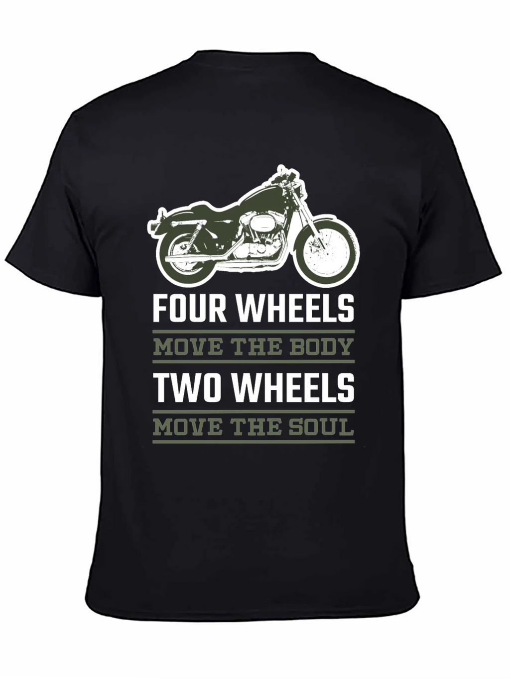 Motorcycle T-Shirt - Four Wheels Move The Body product image 4