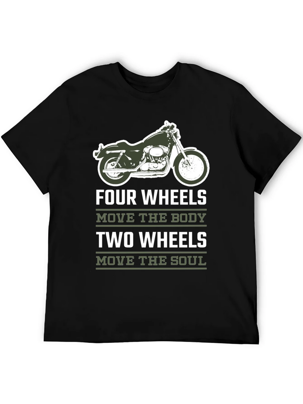 Motorcycle T-Shirt - Four Wheels Move The Body product image 5