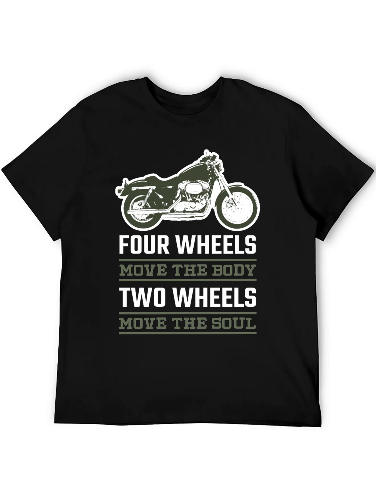 Motorcycle T-Shirt - Four Wheels Move The Body product image 5