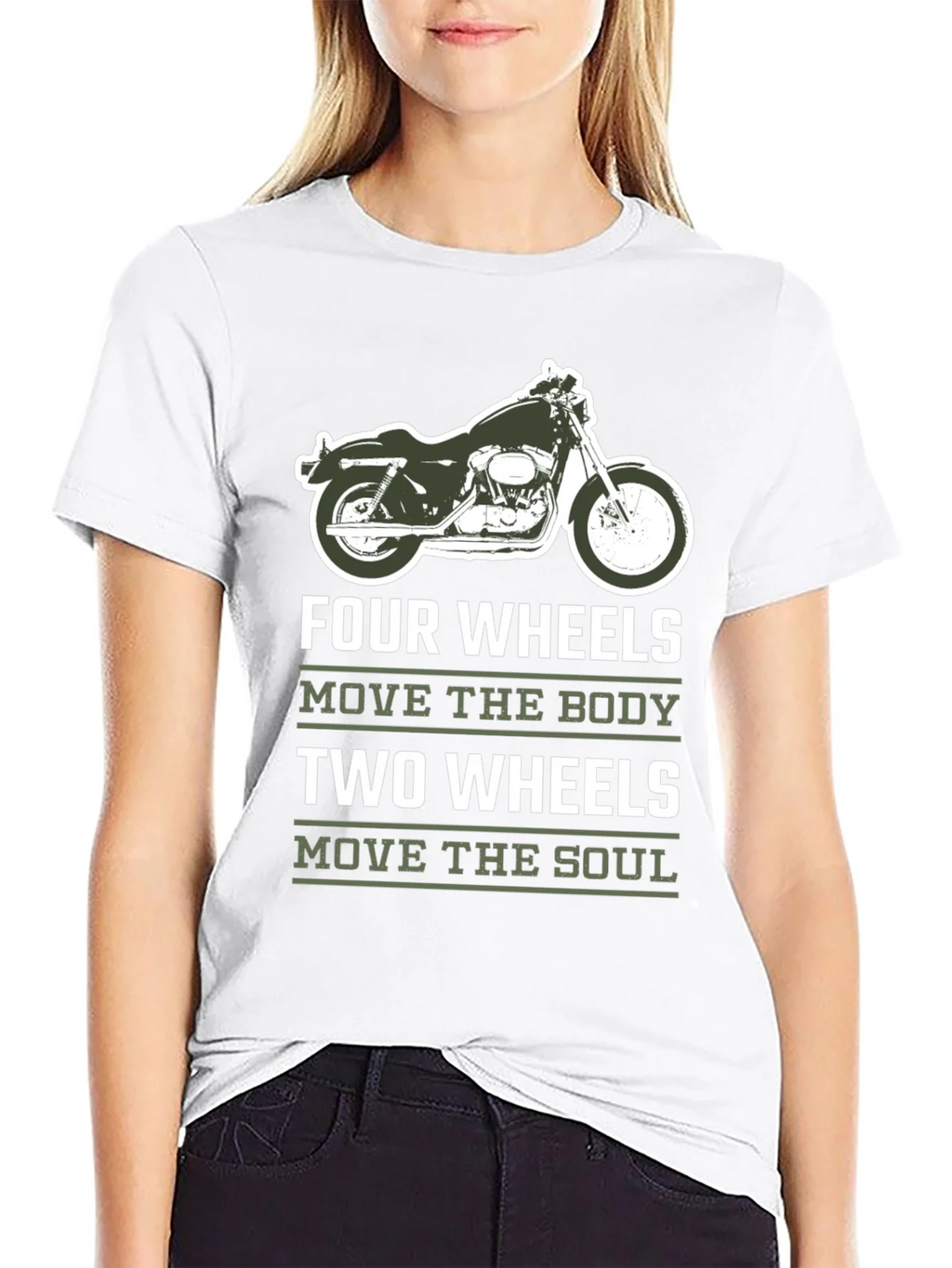 Motorcycle T-Shirt - Four Wheels Move The Body product image 8