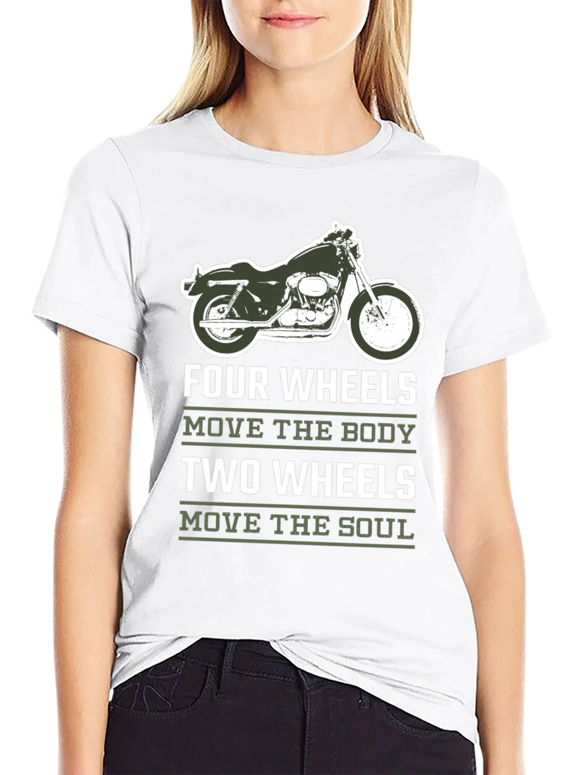 Motorcycle T-Shirt - Four Wheels Move The Body product image 8