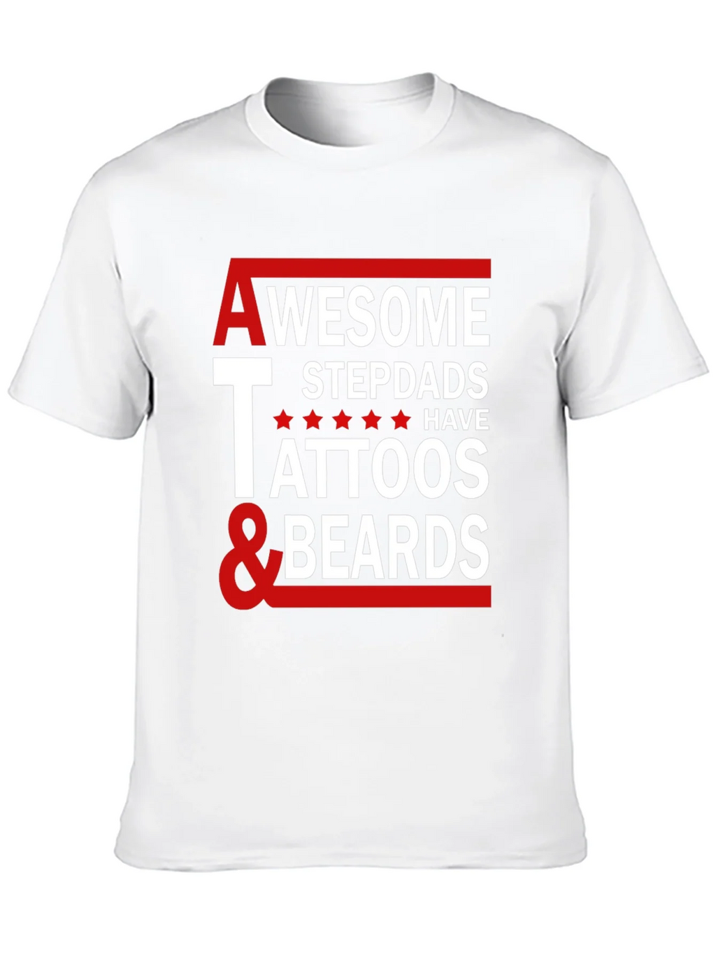 Awesome Stepdads Tattoos & Beards Graphic Tee product image 9