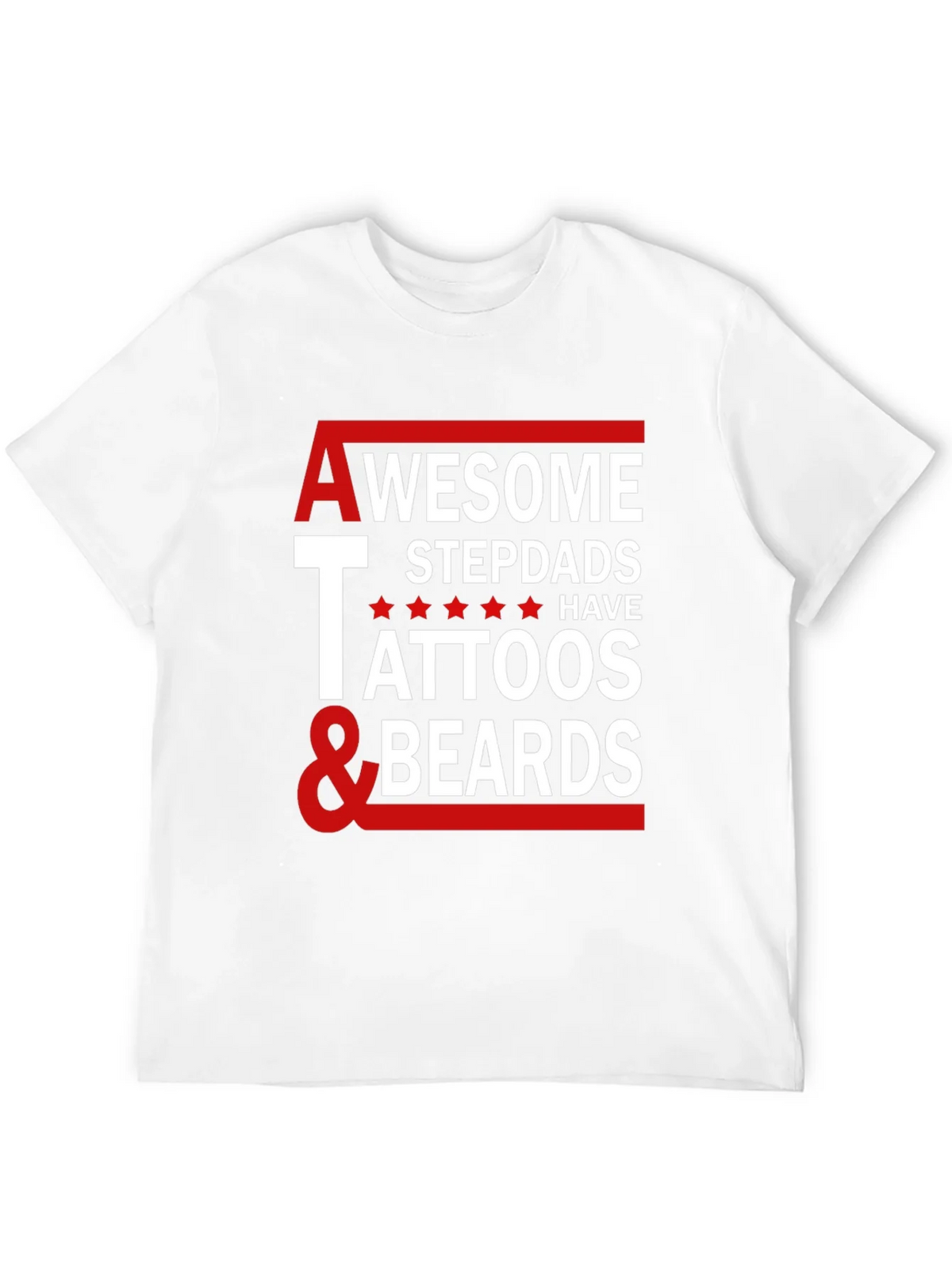 Awesome Stepdads Tattoos & Beards Graphic Tee product image 11