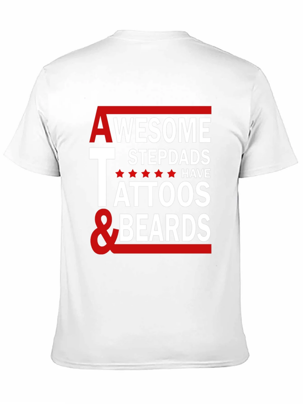 Awesome Stepdads Tattoos & Beards Graphic Tee product image 10