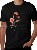 Floral Graphic T-Shirt - Positive Affirmation Tee product image 1