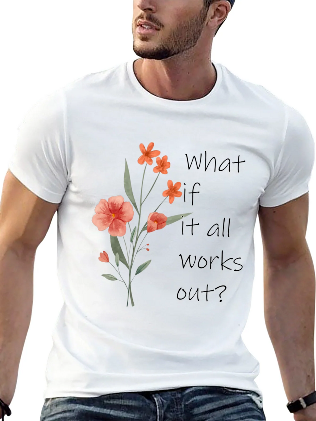 Floral Graphic T-Shirt - Positive Affirmation Tee product image 5