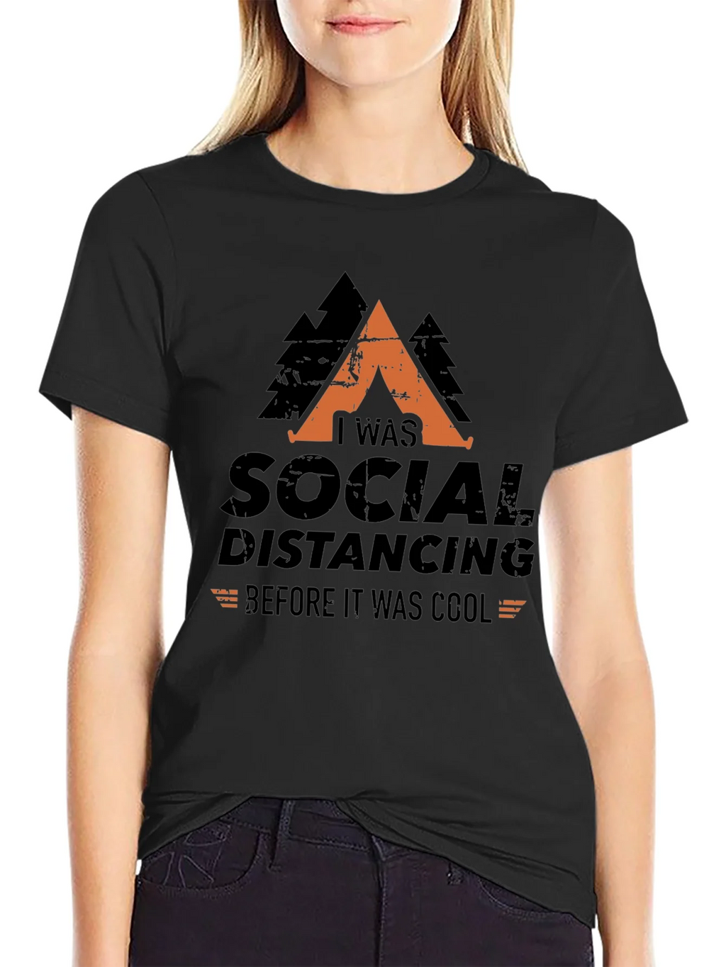 Social Distancing Before It Was Cool Graphic Tee product image 1