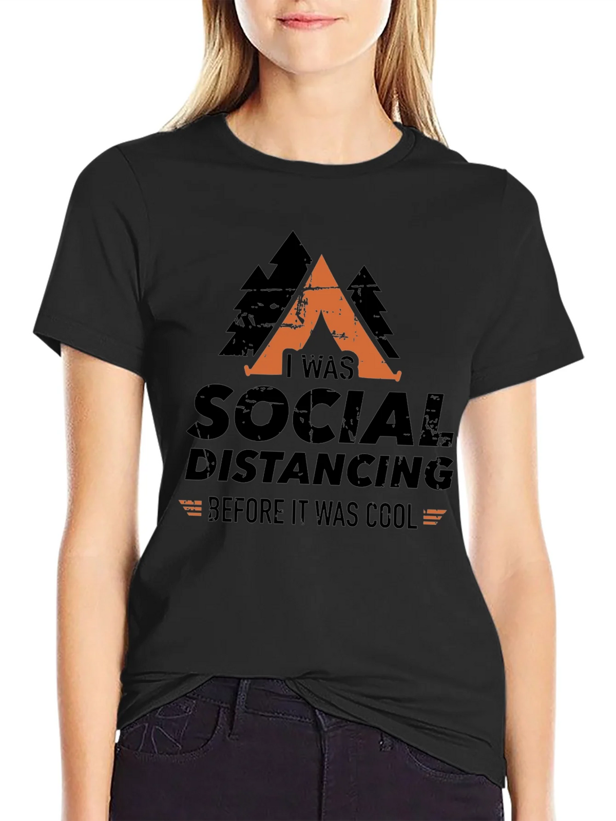Social Distancing Before It Was Cool Graphic Tee product image 1