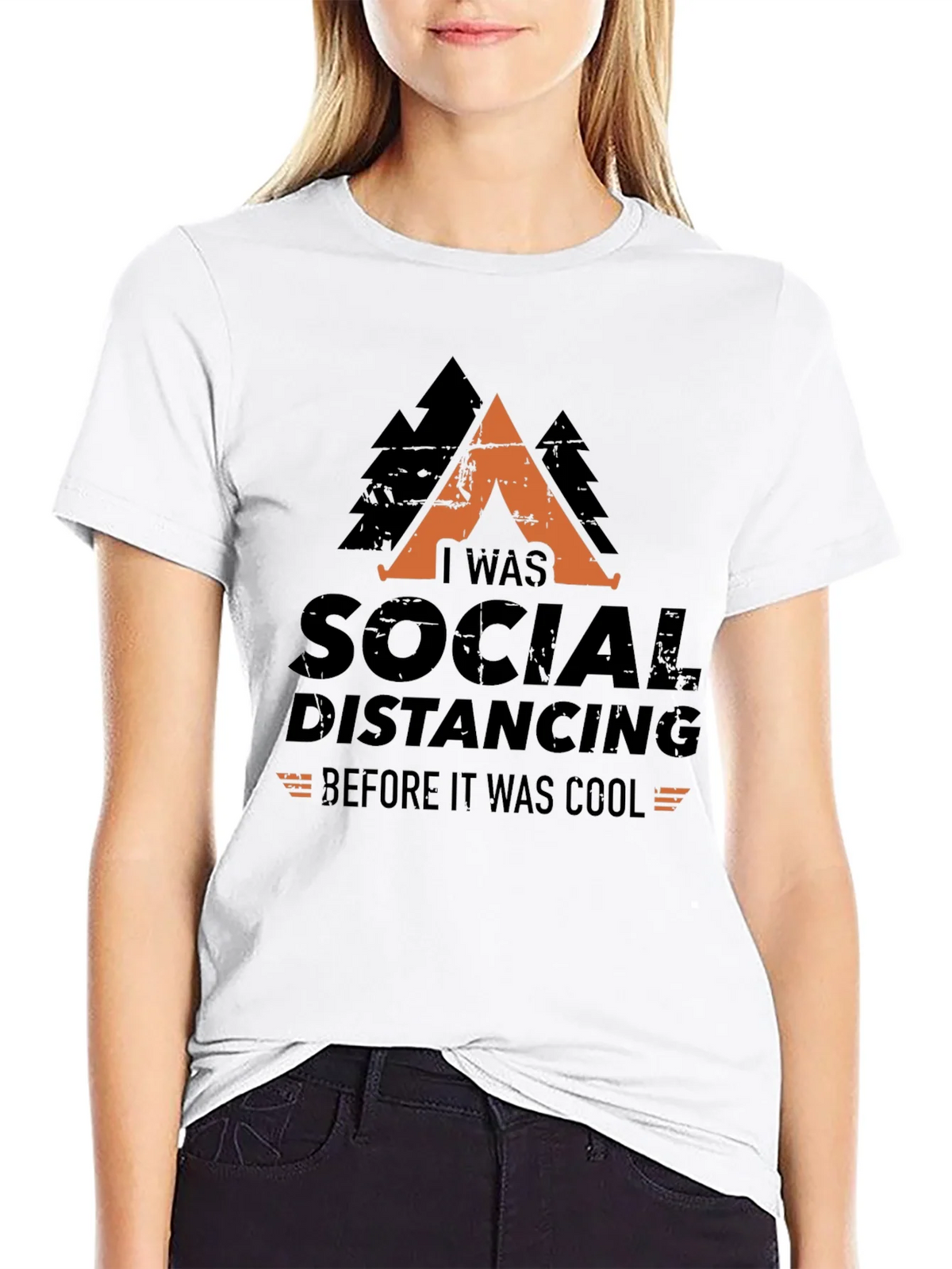 Social Distancing Before It Was Cool Graphic Tee product image 6