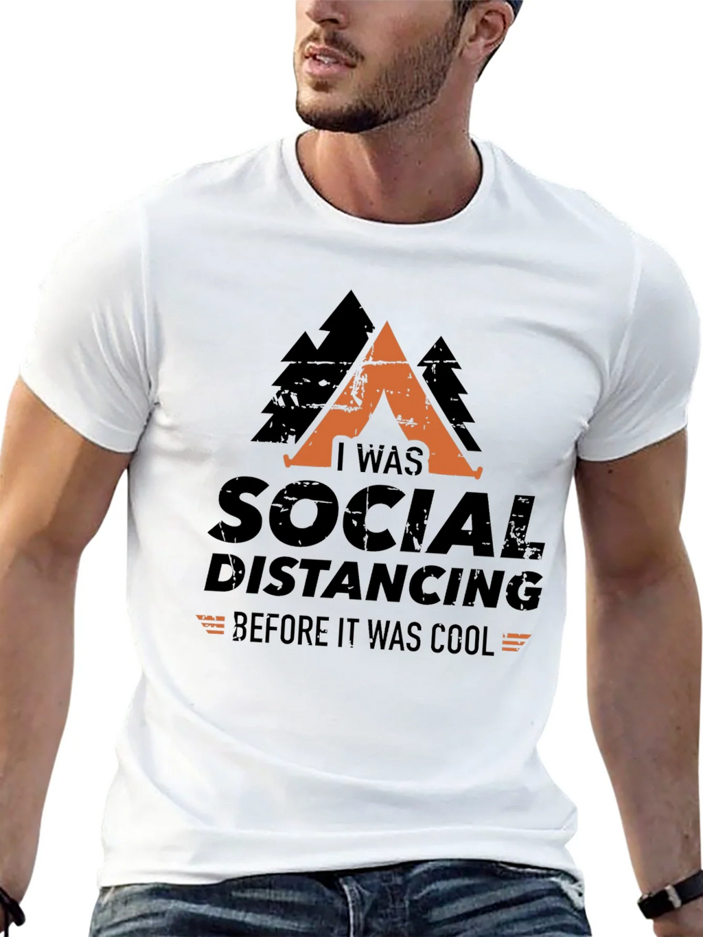 Social Distancing Before It Was Cool Graphic Tee product image 10