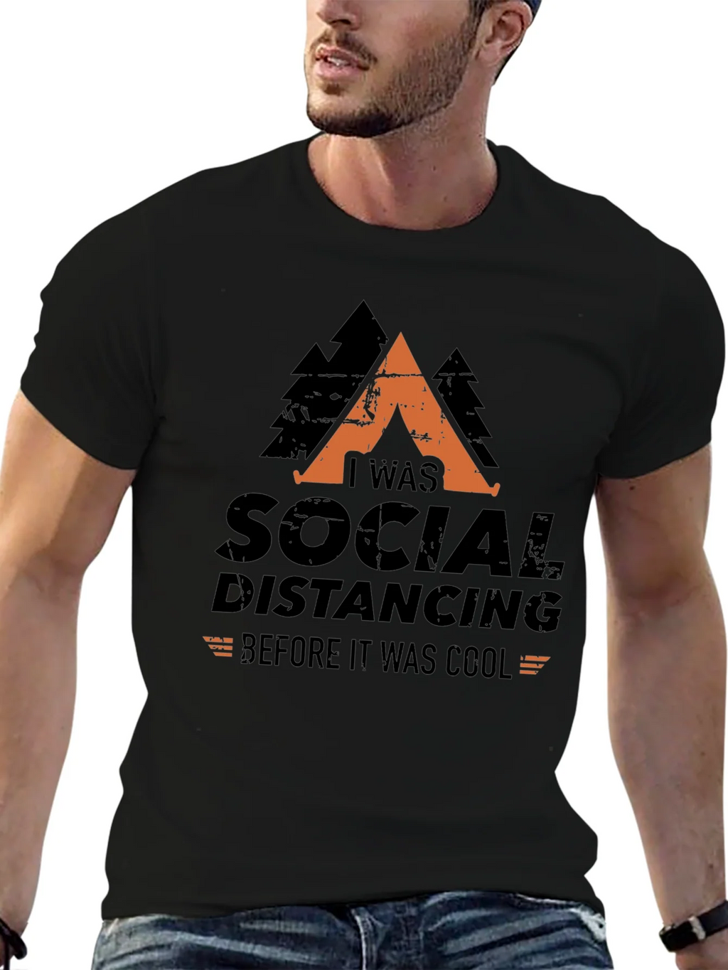 Social Distancing Before It Was Cool Graphic Tee product image 4