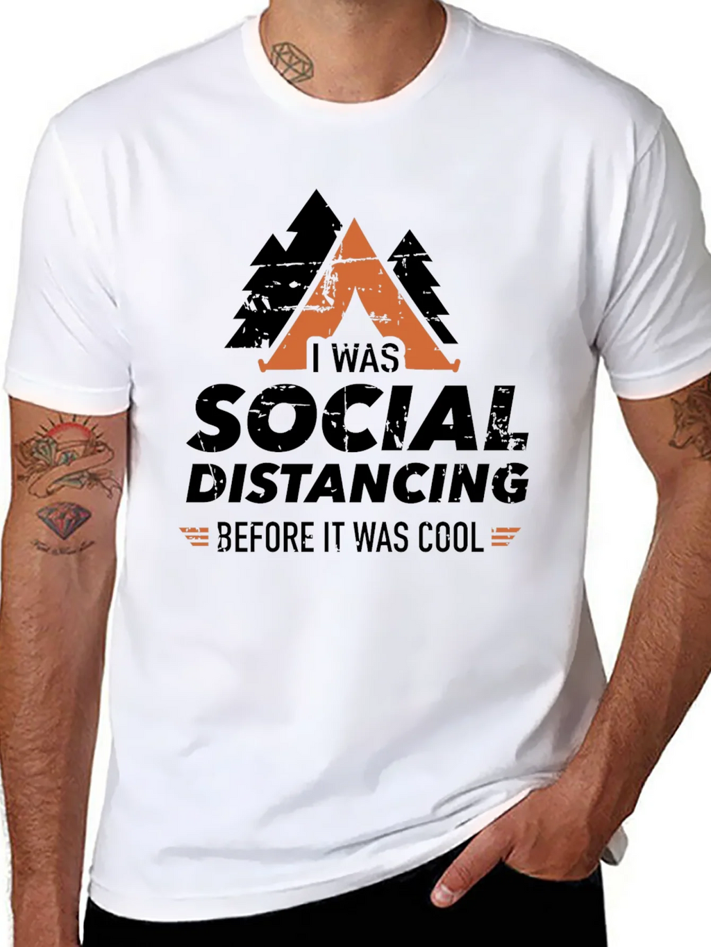 Social Distancing Before It Was Cool Graphic Tee product image 5