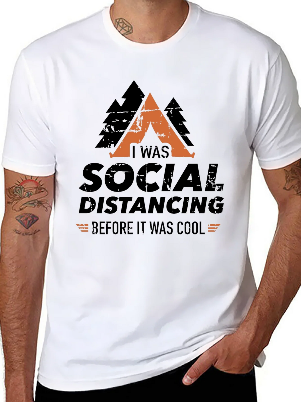 Social Distancing Before It Was Cool Graphic Tee product image 5