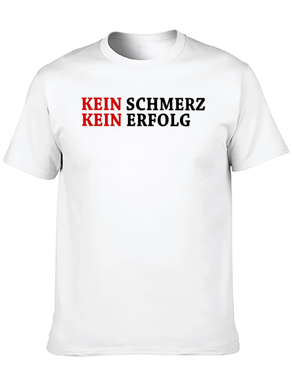 Kein Schmerz Erfolg Motivational Black T-Shirt product image 9