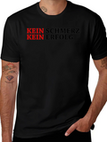 Kein Schmerz Erfolg Motivational Black T-Shirt product image 1