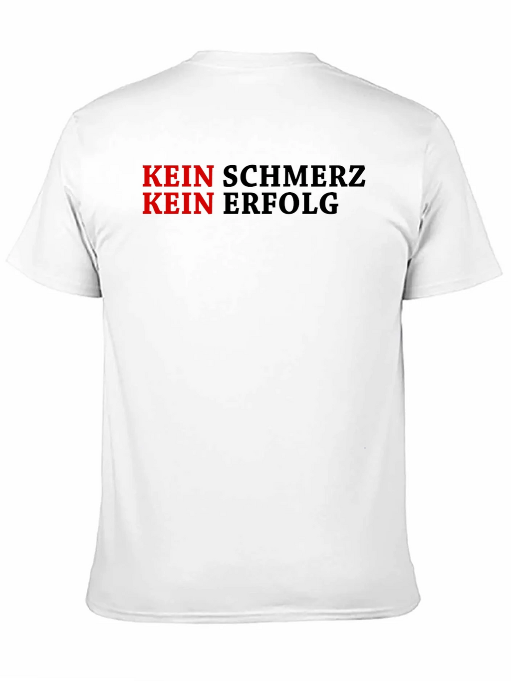 Kein Schmerz Erfolg Motivational Black T-Shirt product image 10