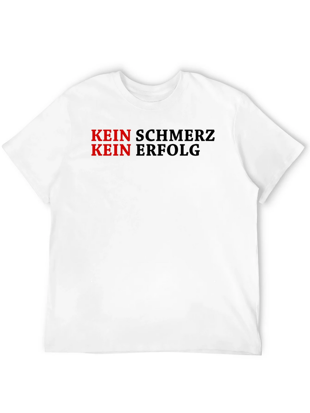 Kein Schmerz Erfolg Motivational Black T-Shirt product image 11