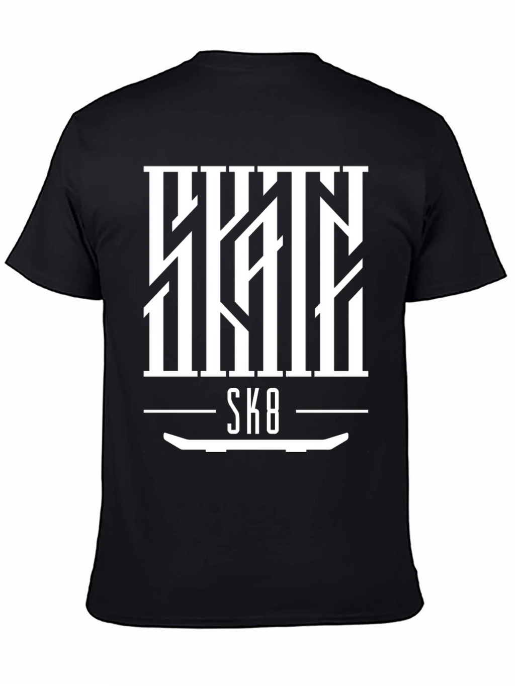 Skate SK8 Graphic Tee - Cool Skateboard Design product image 4