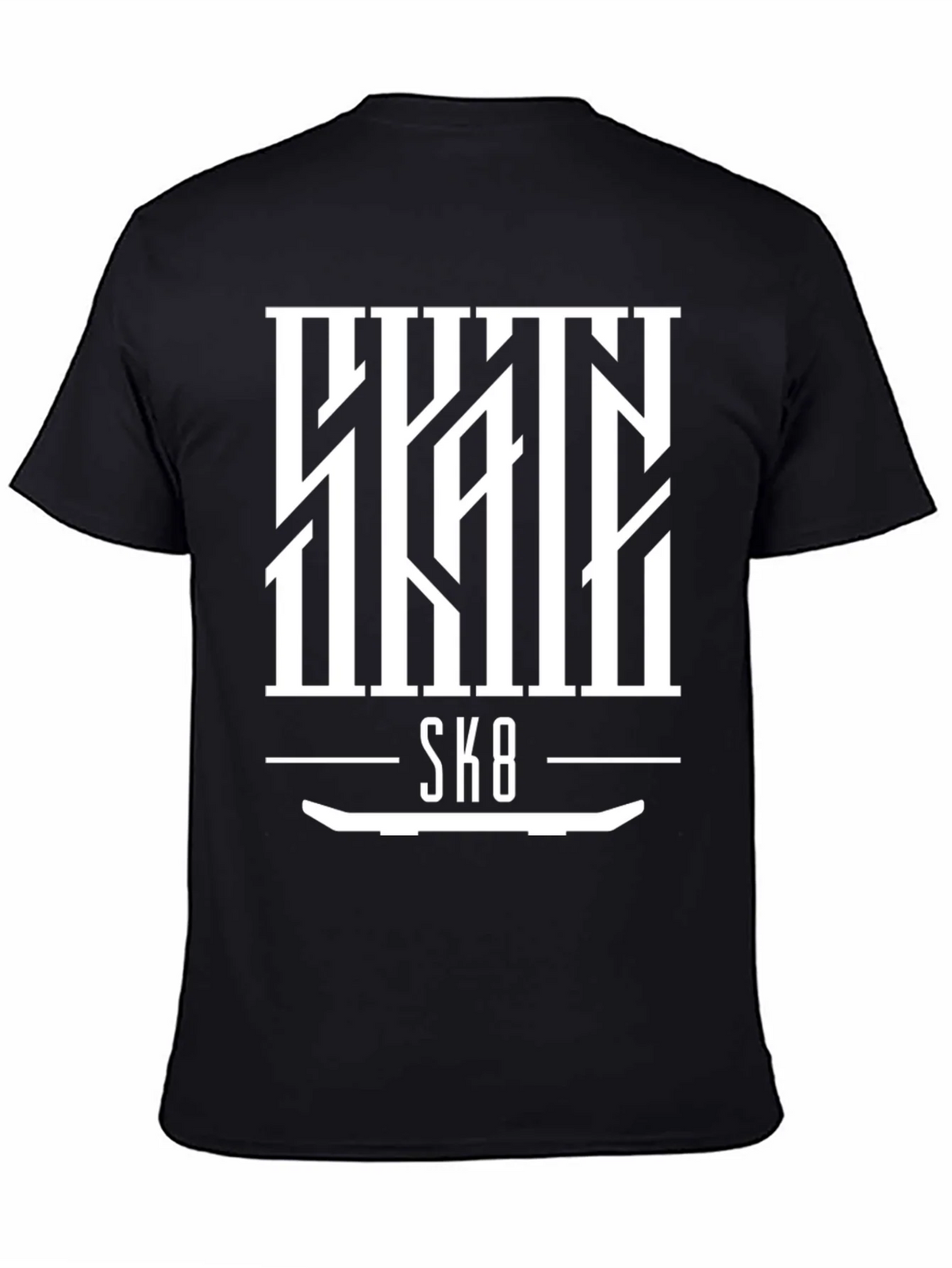 Skate SK8 Graphic Tee - Cool Skateboard Design product image 4