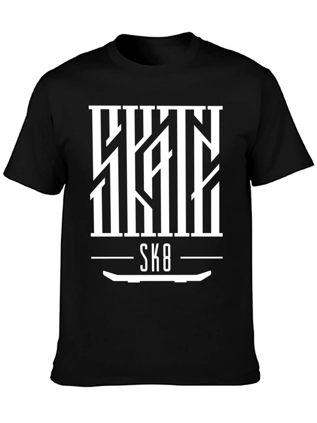 Skate SK8 Graphic Tee - Cool Skateboard Design product image 3