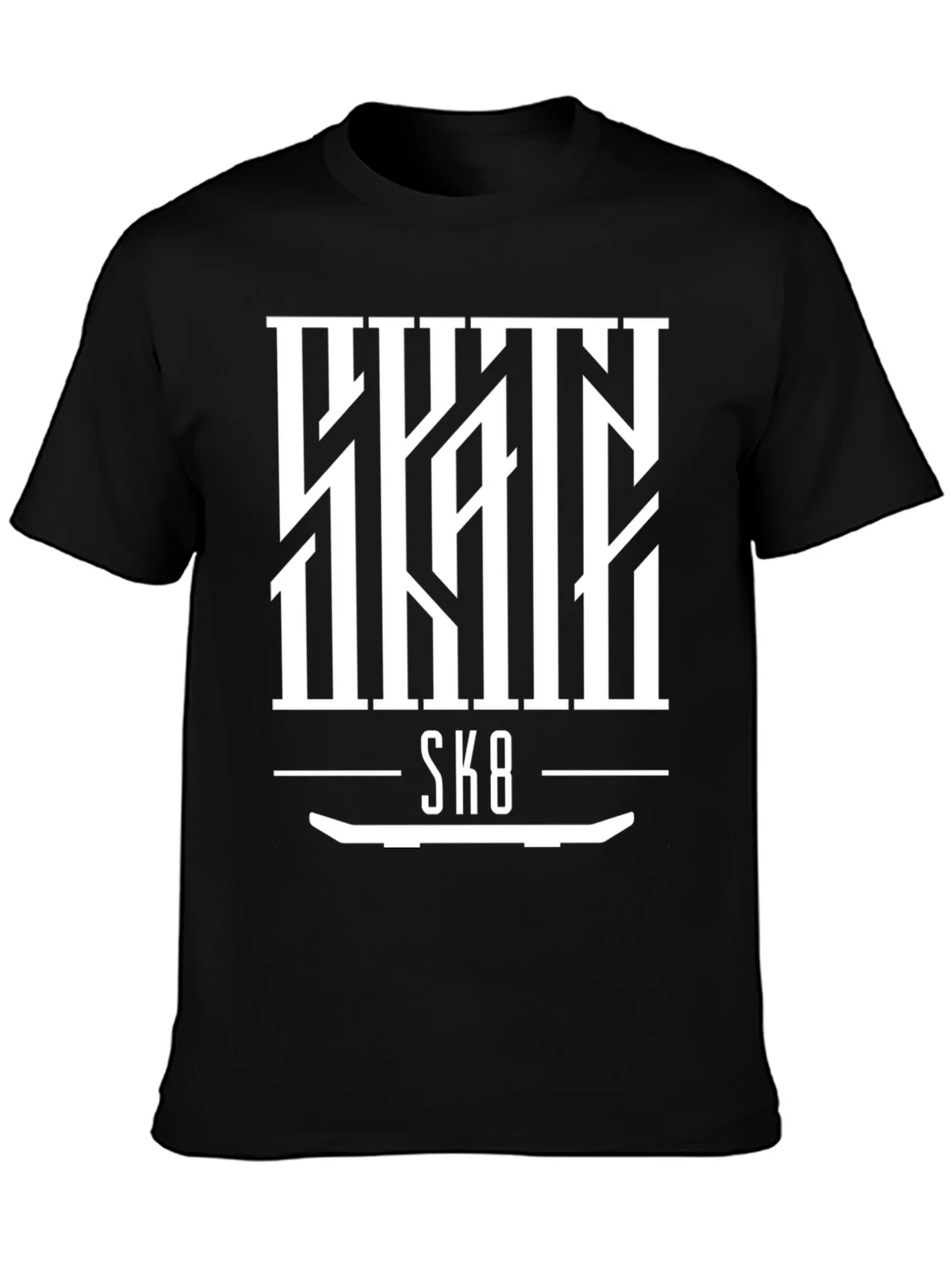 Skate SK8 Graphic Tee - Cool Skateboard Design product image 3