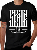 Skate SK8 Graphic Tee - Cool Skateboard Design product image 1