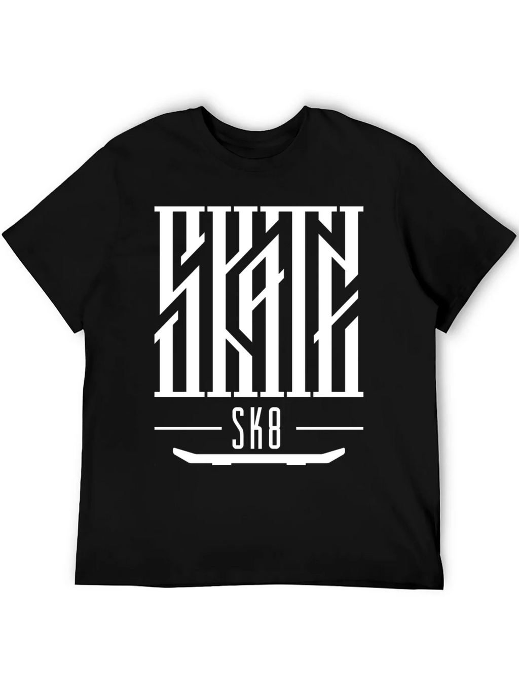 Skate SK8 Graphic Tee - Cool Skateboard Design product image 5