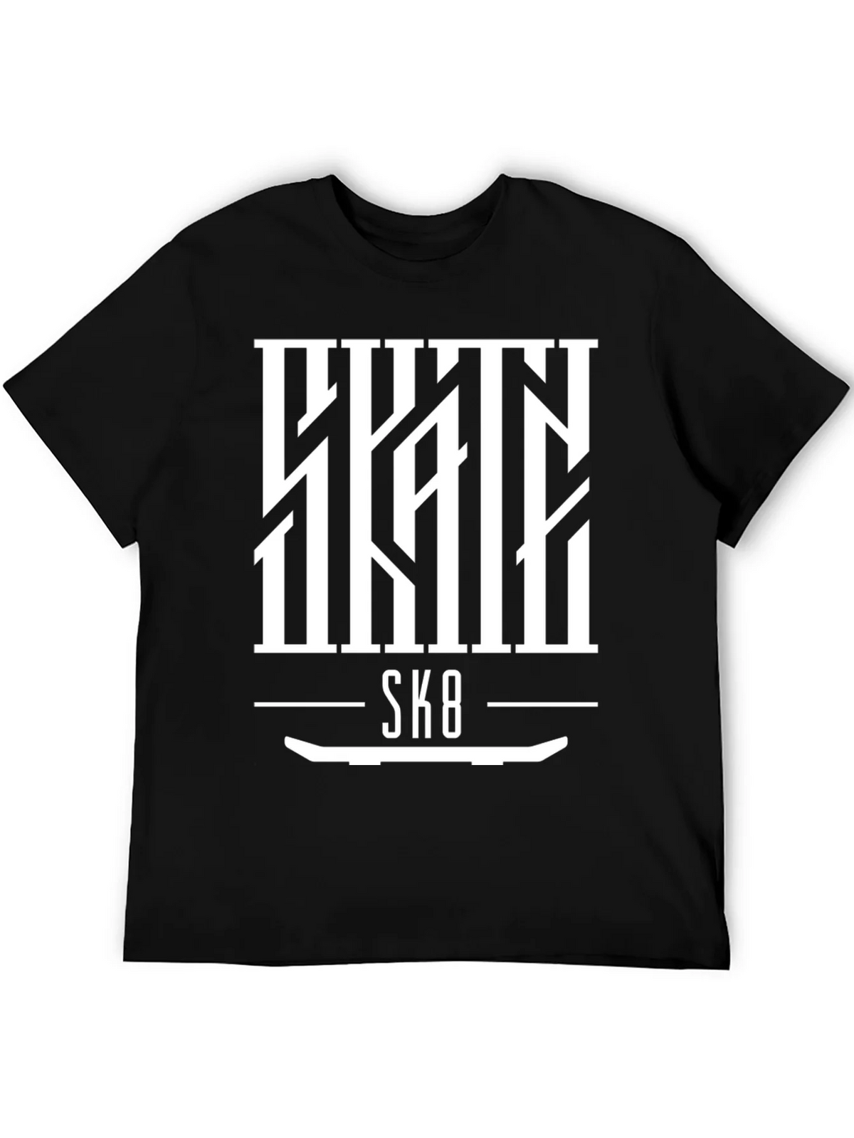 Skate SK8 Graphic Tee - Cool Skateboard Design product image 5