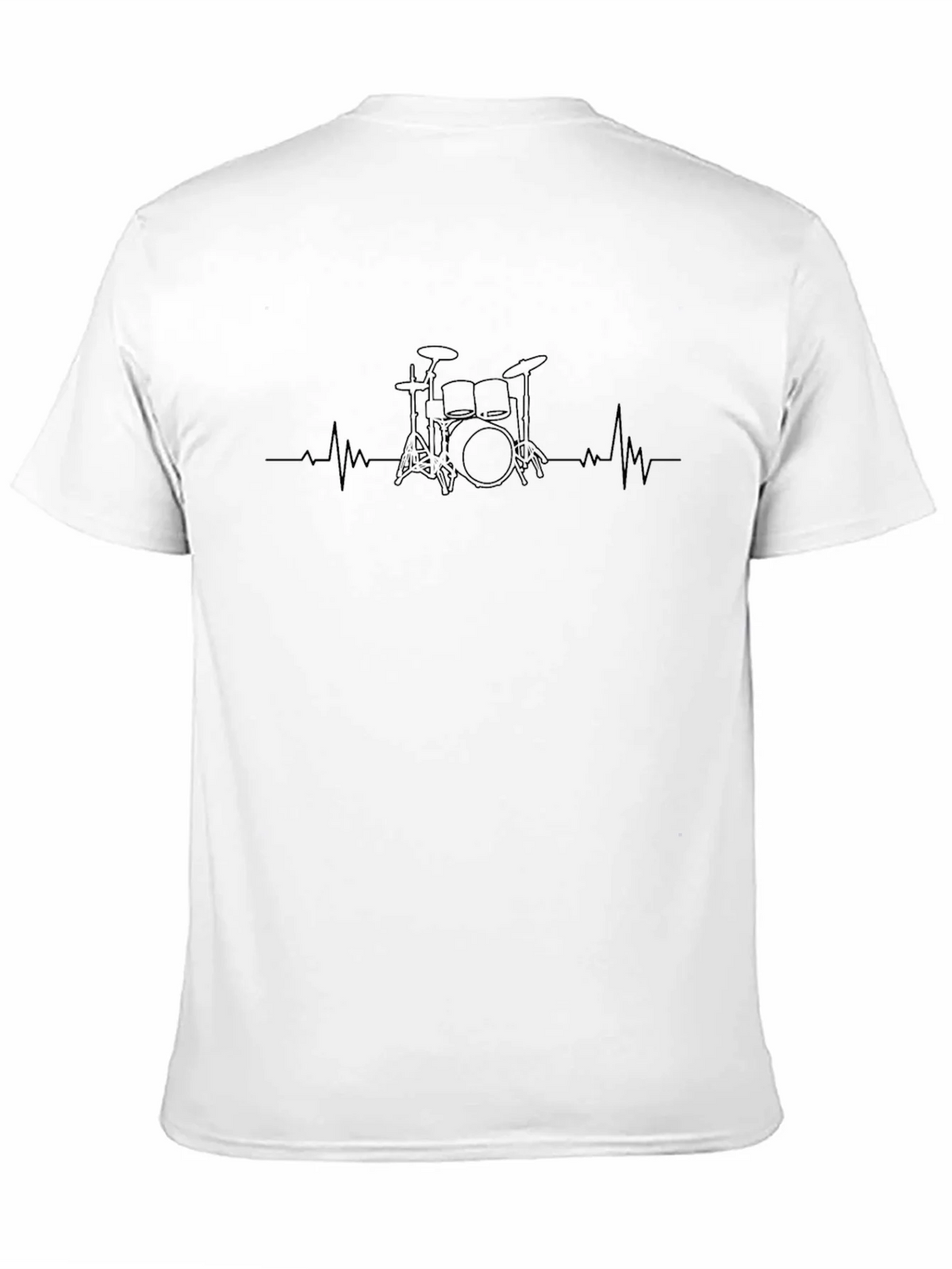Drumset Heartbeat T-Shirt - Black product image 10