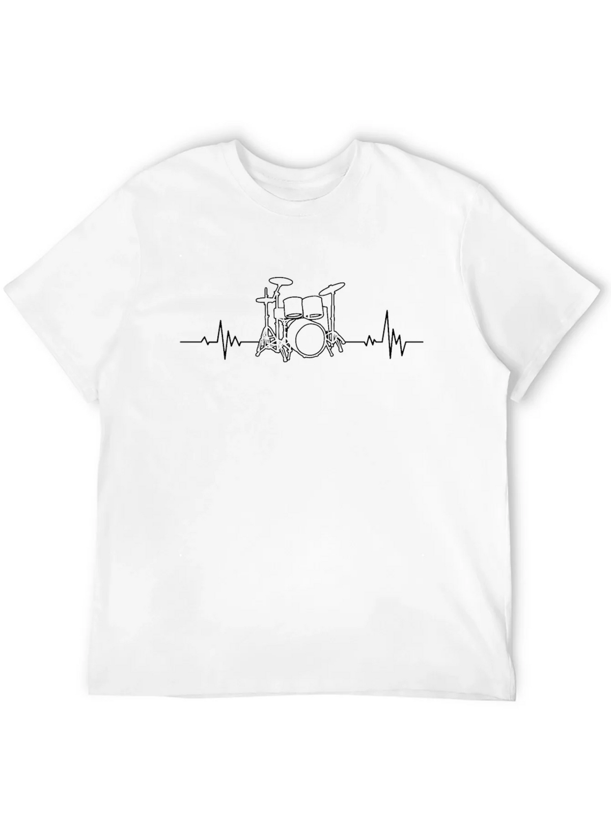 Drumset Heartbeat T-Shirt - Black product image 11