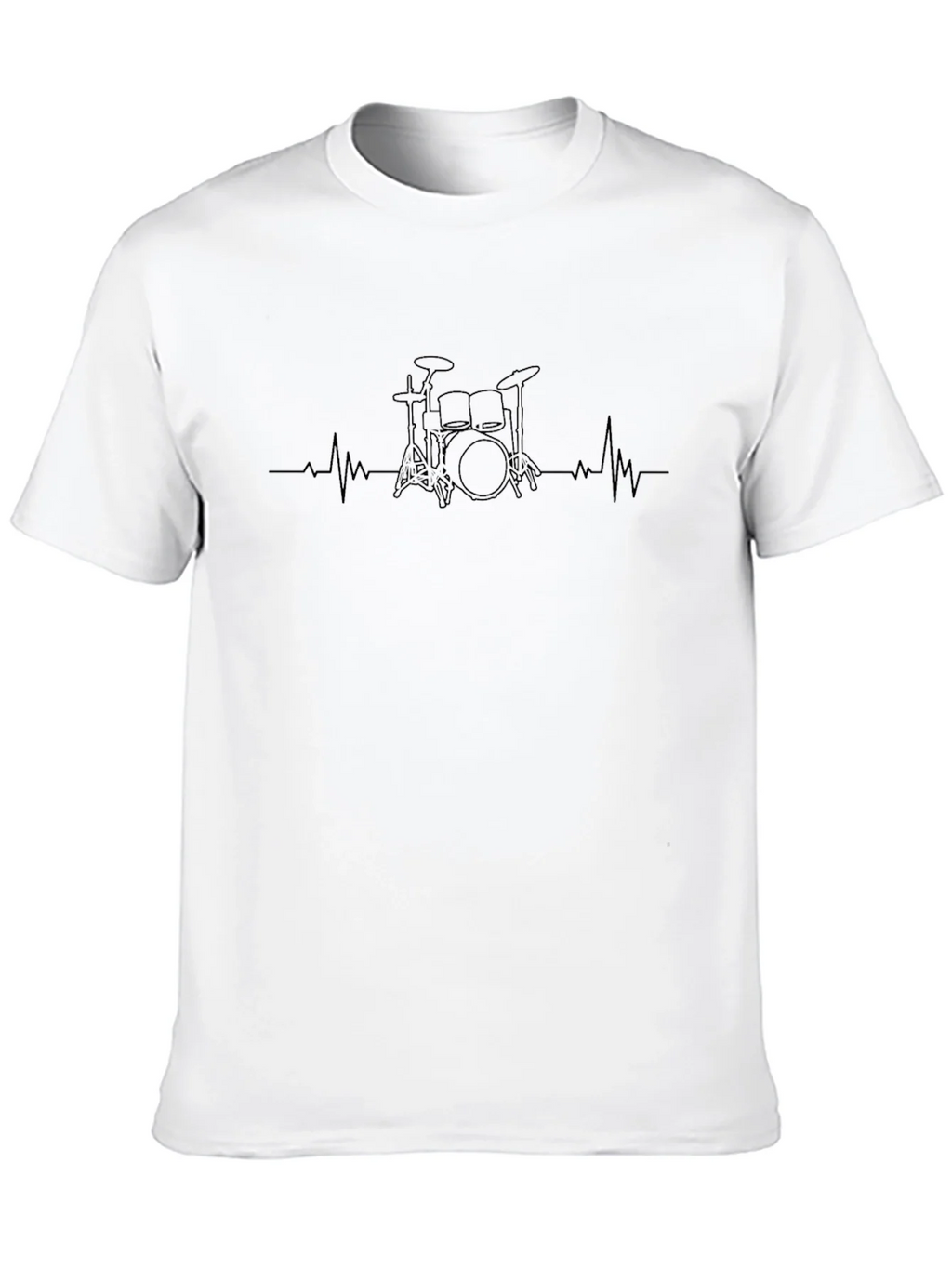 Drumset Heartbeat T-Shirt - Black product image 9