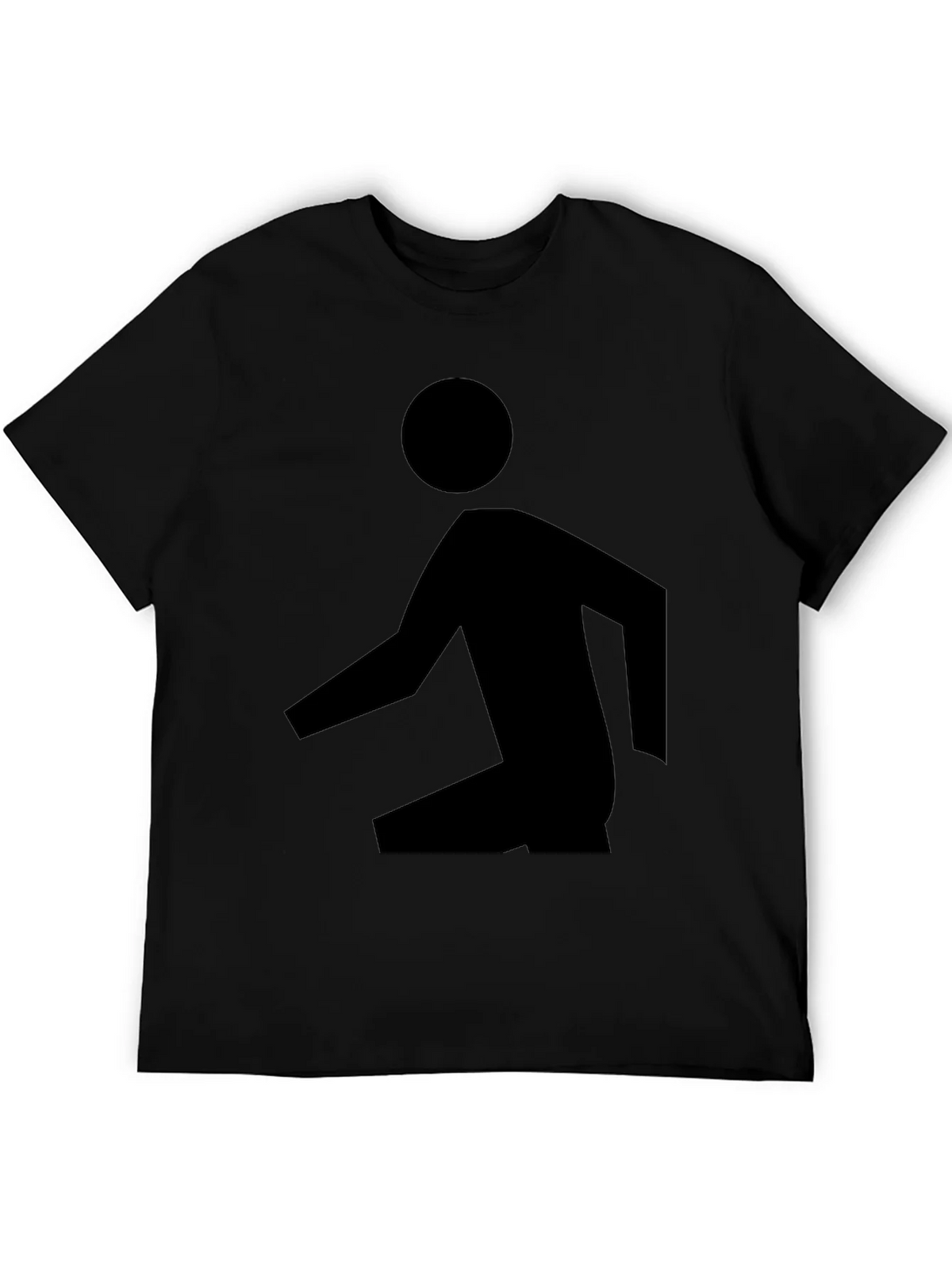 Abstract Man Black T-Shirt - Modern Graphic Tee product image 3