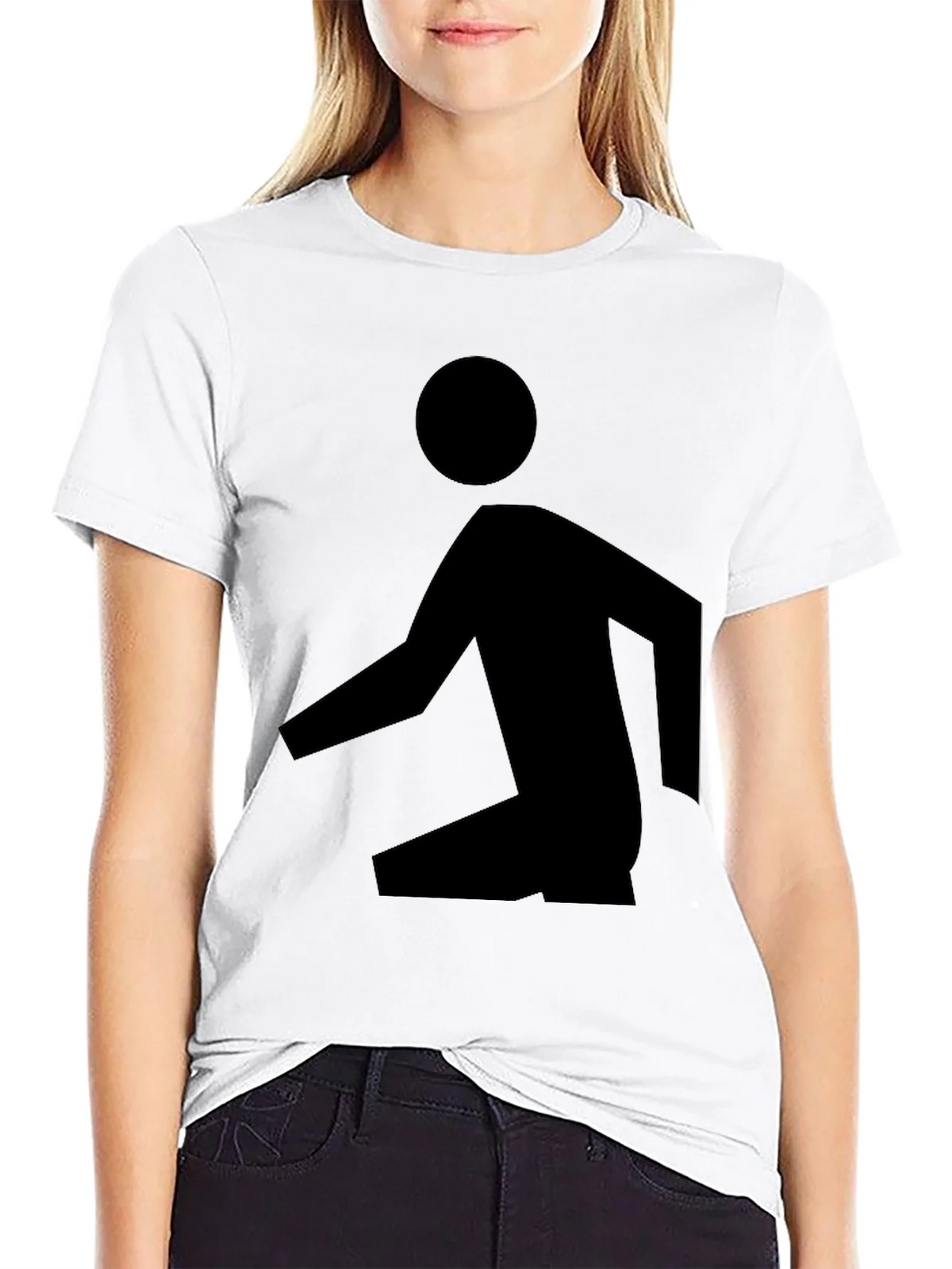 Abstract Man Black T-Shirt - Modern Graphic Tee product image 5