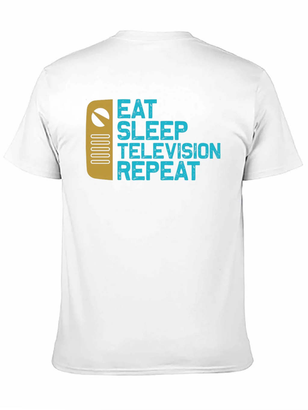 Eat Sleep Television Repeat Black Graphic Tee product image 10