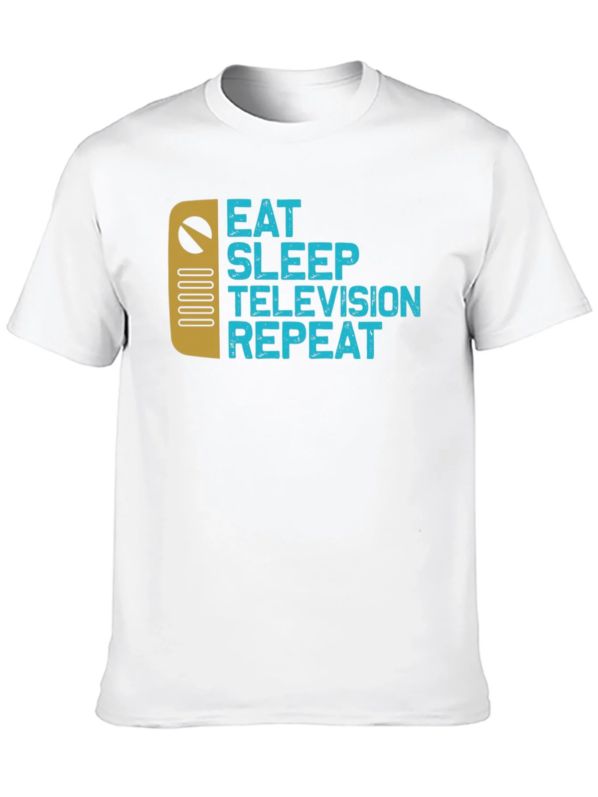 Eat Sleep Television Repeat Black Graphic Tee product image 9