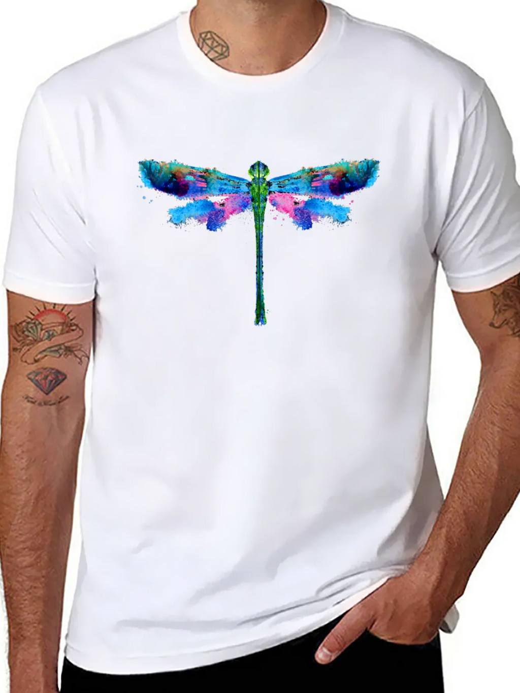 Dragonfly Graphic Black T-Shirt product image 7