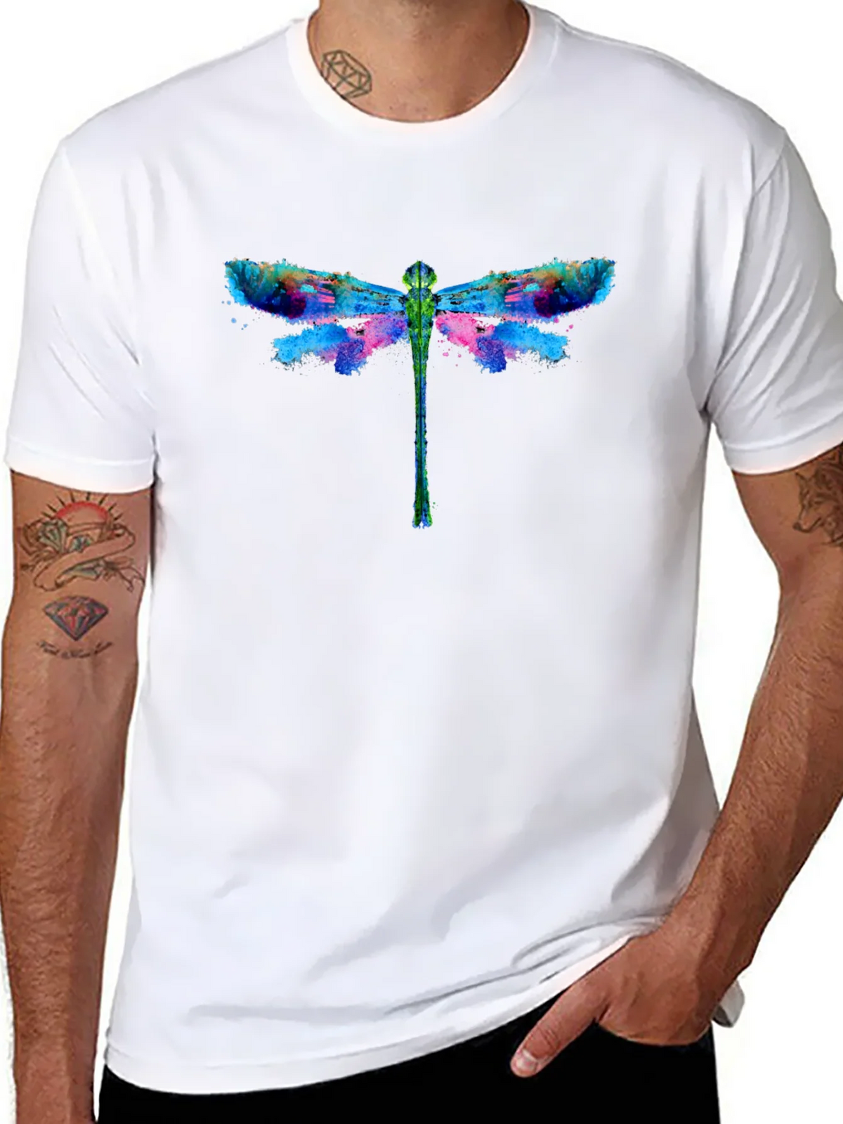 Dragonfly Graphic Black T-Shirt product image 7