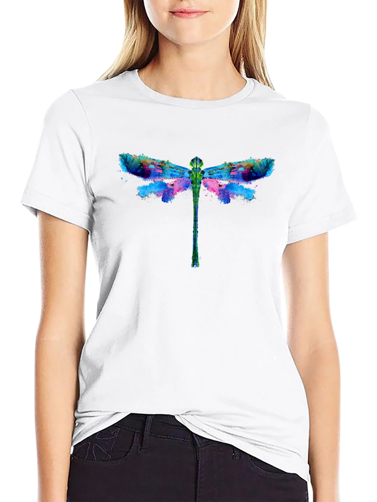 Dragonfly Graphic Black T-Shirt product image 8