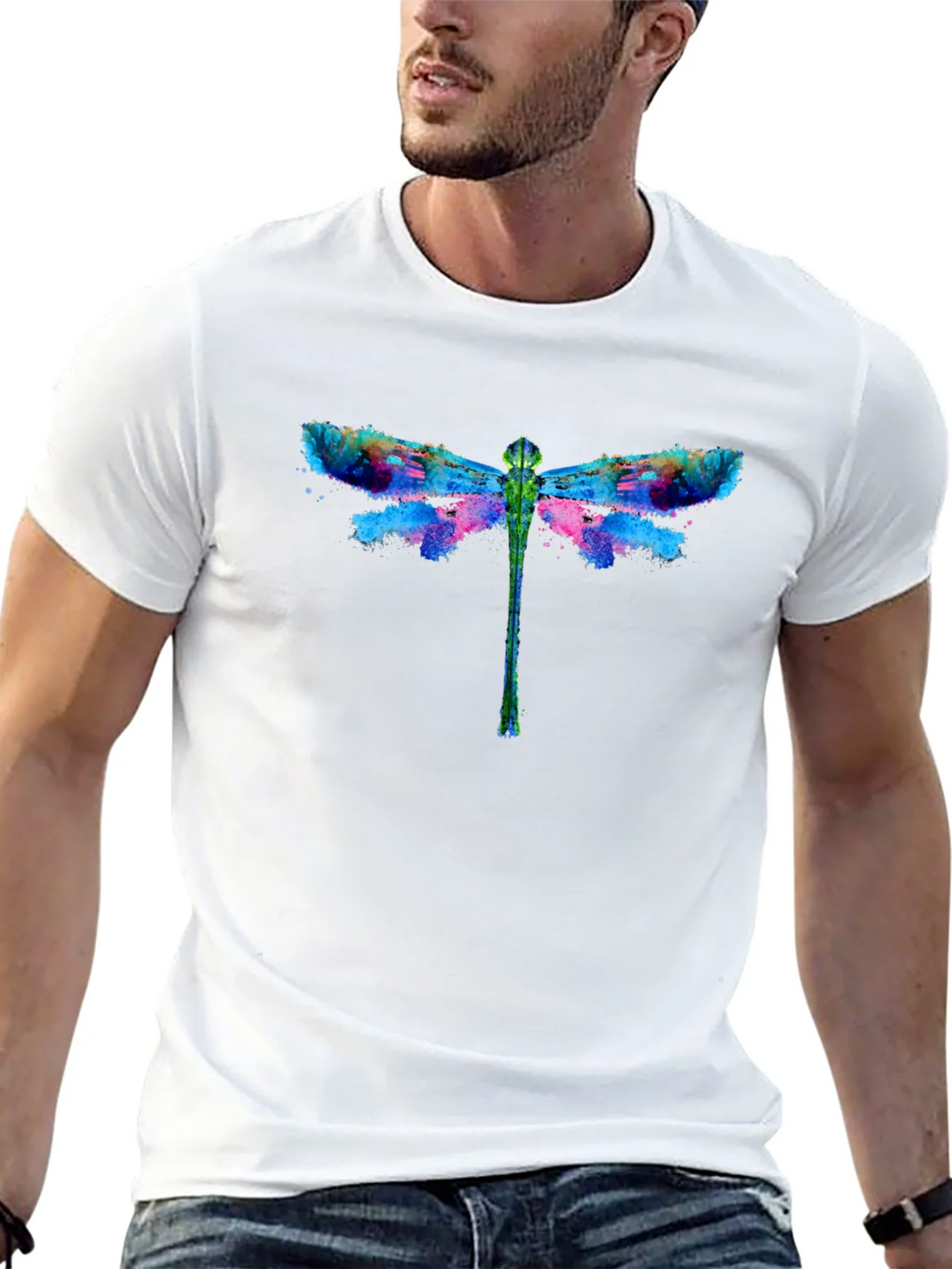 Dragonfly Graphic Black T-Shirt product image 12