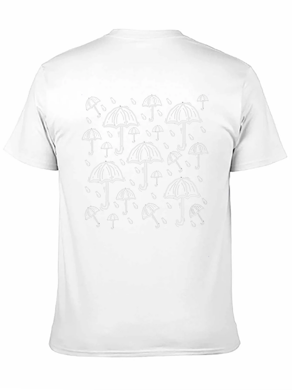 Stylish Black Umbrella Pattern Tee product image 10