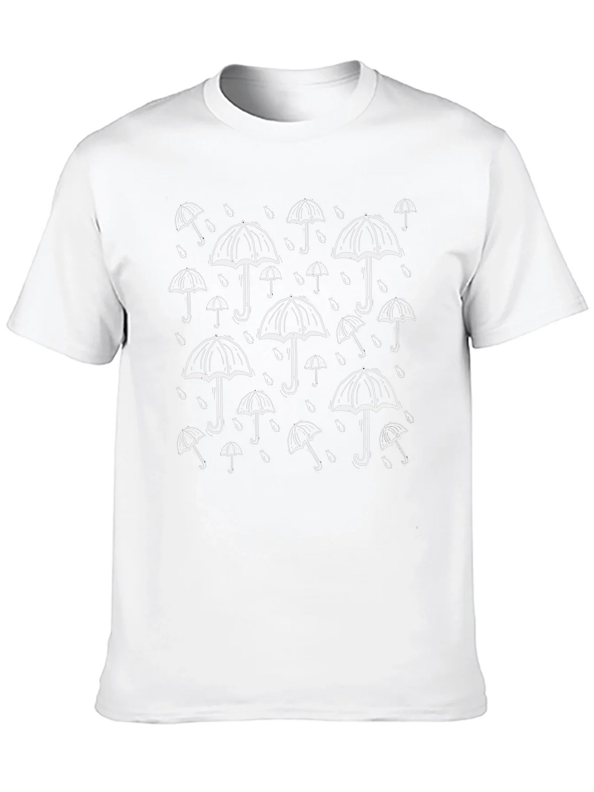 Stylish Black Umbrella Pattern Tee product image 9