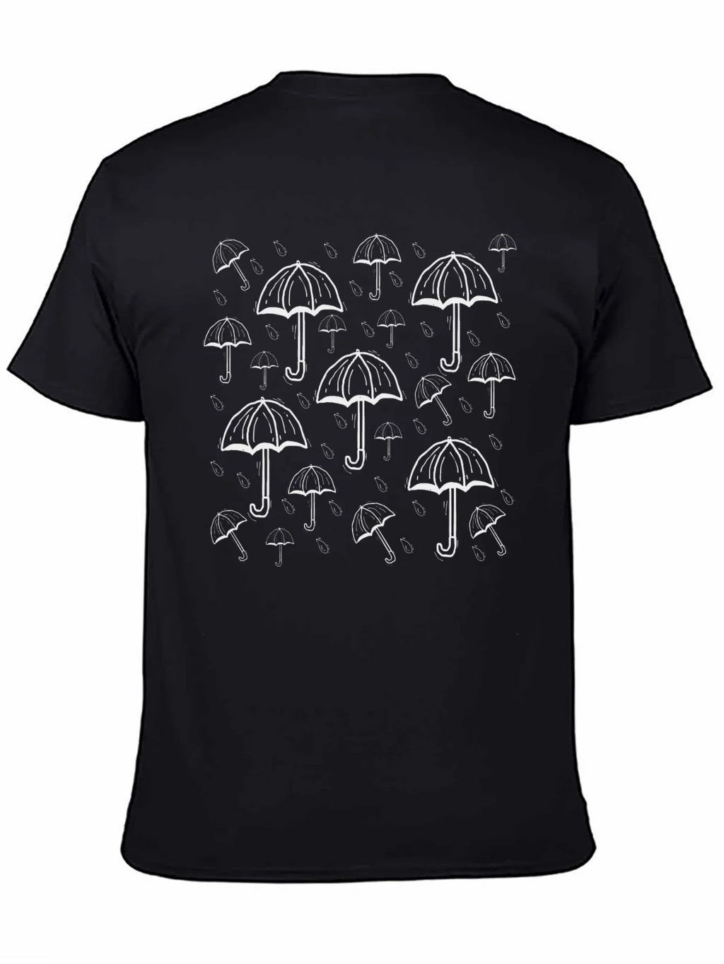 Stylish Black Umbrella Pattern Tee product image 4