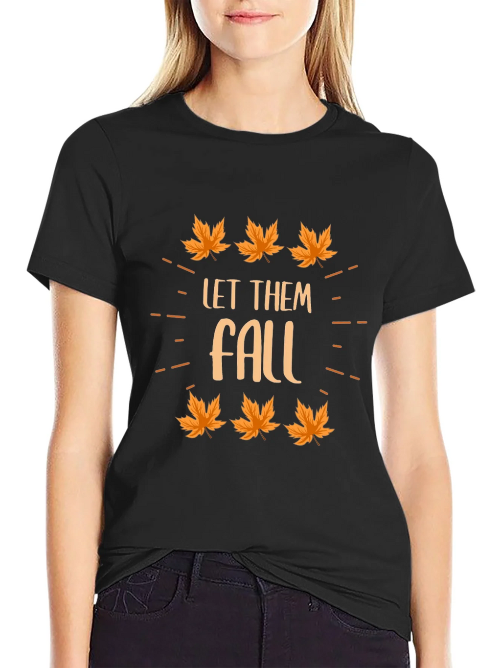 Autumn Let Them Fall Graphic T-Shirt product image 2